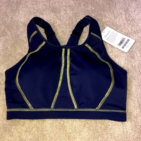 Syrokan Sports‎ Bra US Size 32C Navy NWT New - Picture 1 of 12